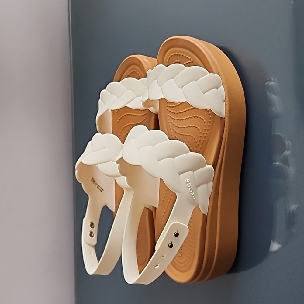 Women's Cream Sandals - Picture 4 of 6